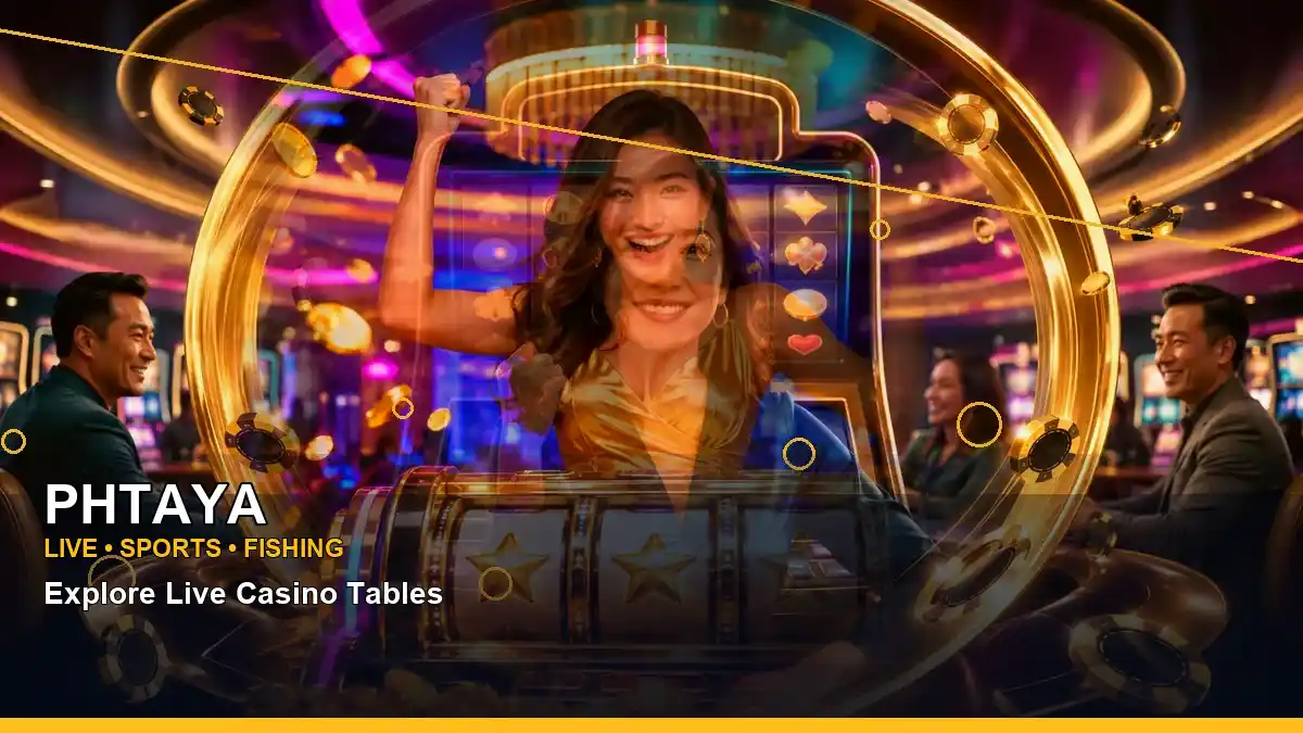 PHTAYA gold-themed jackpot slot games in a centred layout for Philippine players